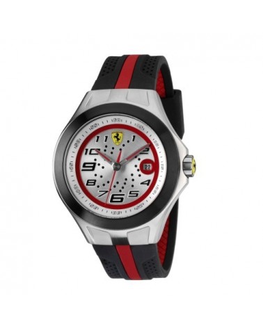 RELOJ FERRARI RACE DAY NEGRO Y PLATEADO 0830021