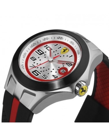 RELOJ FERRARI RACE DAY NEGRO Y PLATEADO 0830021