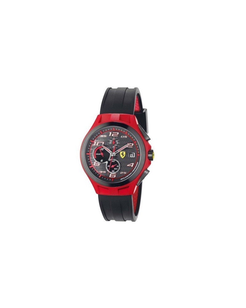 RELOJ FERRARI LAP TIME NEGRO Y ROJO 0830017