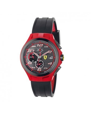 RELOJ FERRARI LAP TIME NEGRO Y ROJO 0830017