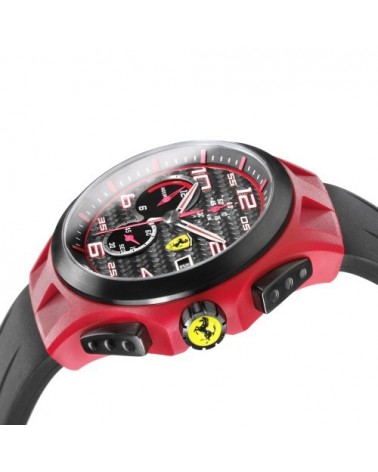 RELOJ FERRARI LAP TIME NEGRO Y ROJO 0830017