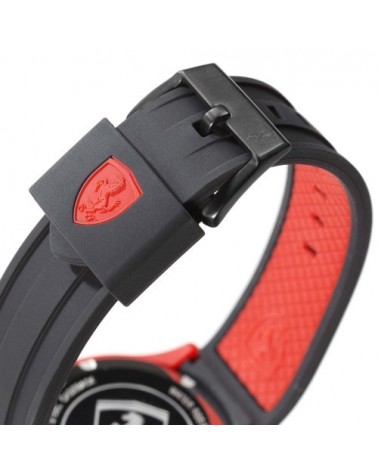 RELOJ FERRARI LAP TIME NEGRO Y ROJO 0830017