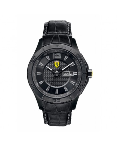 RELOJ FERRARI HERITAGE NEGRO Y ROJO CRONO 0830093