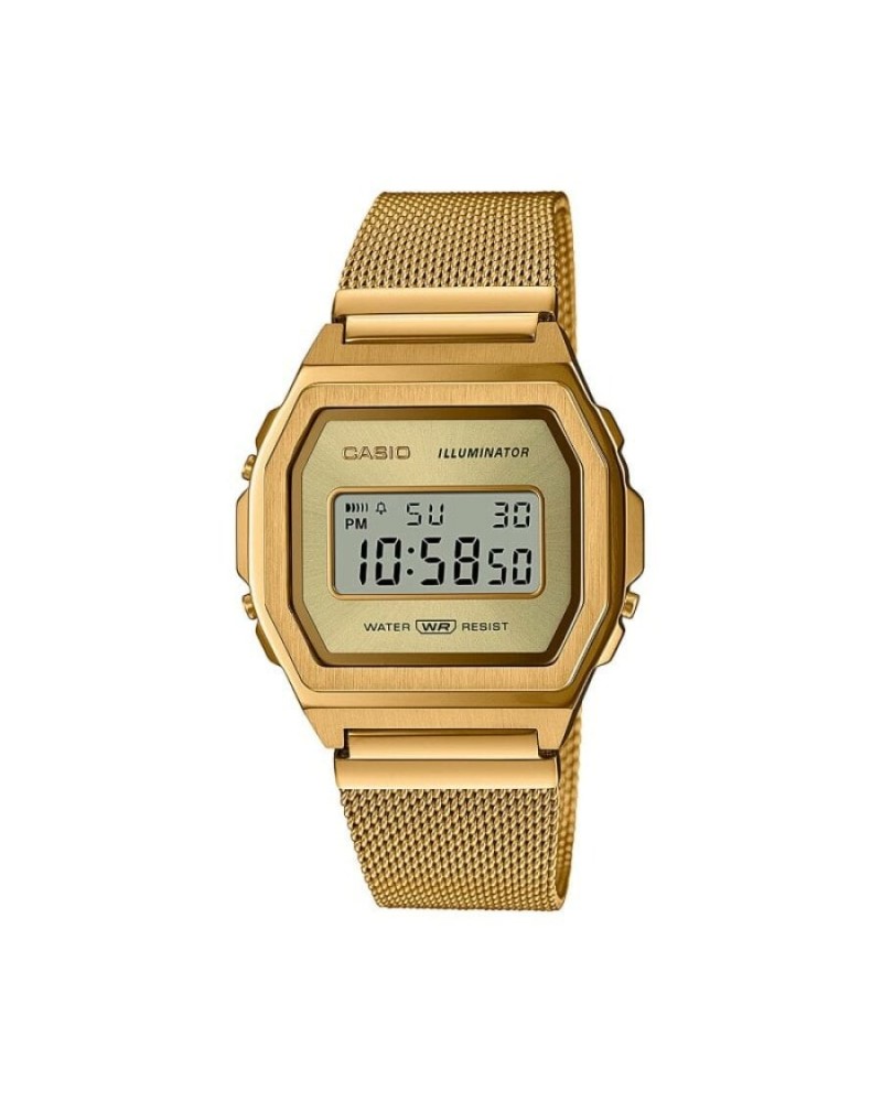 RELOJ CASIO VINTAGE EDICION LUJO DORADO A1000MG 9EF