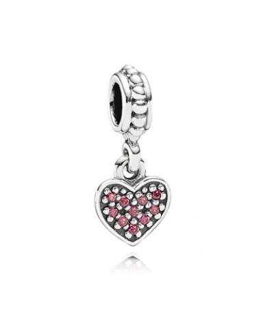 ABALORIO PANDORA COLGANTE CORAZON ROJO RED HEART 791023CZR