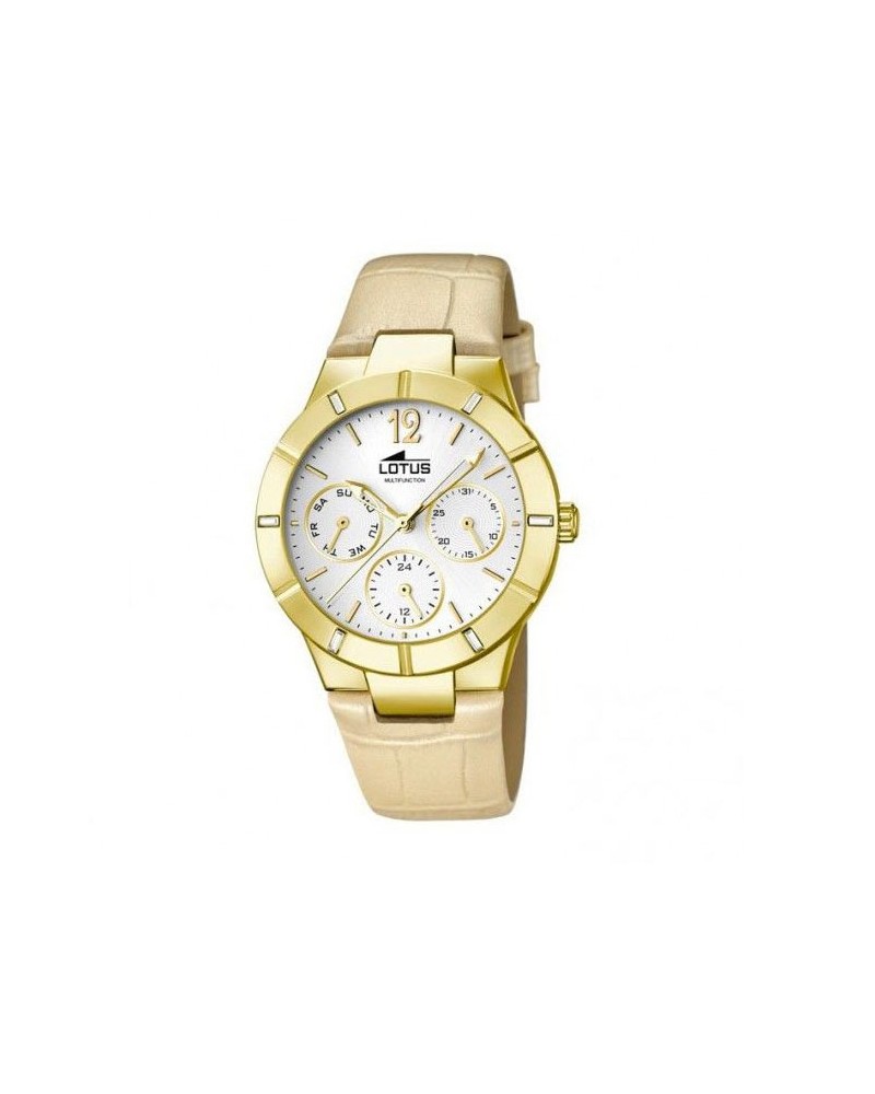 RELOJ LOTUS PARA MUJER ELEGANTE BEIGE 15917/1