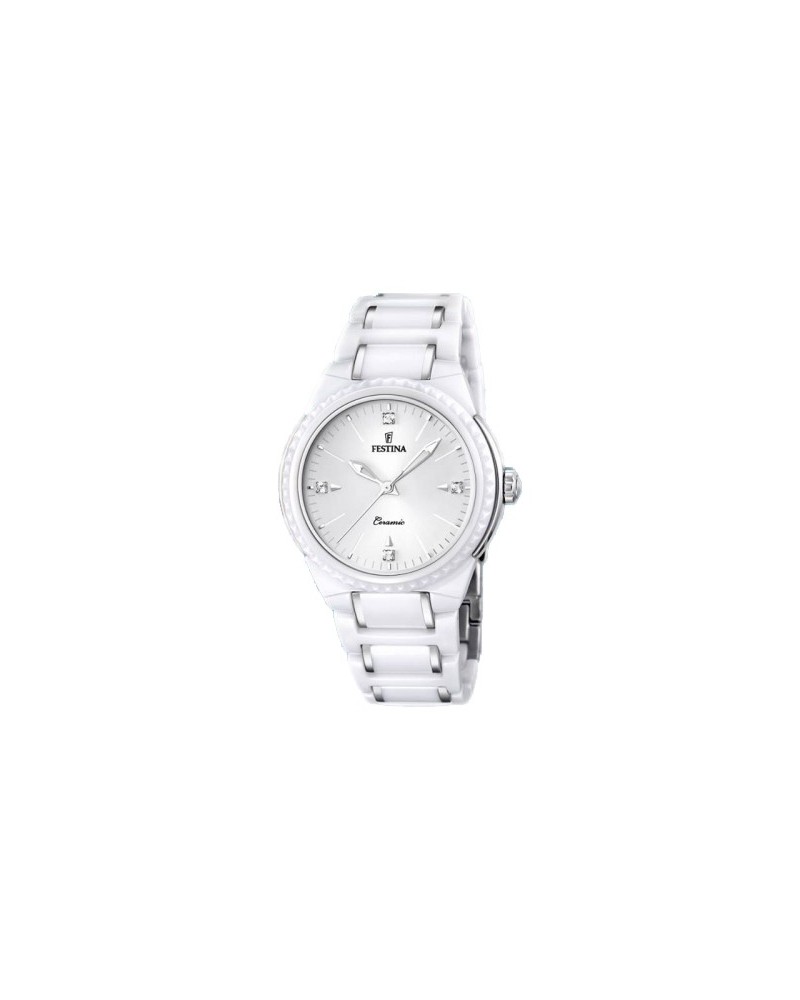 RELOJ FESTINA CERAMICA MUJER BLANCO F16698/1