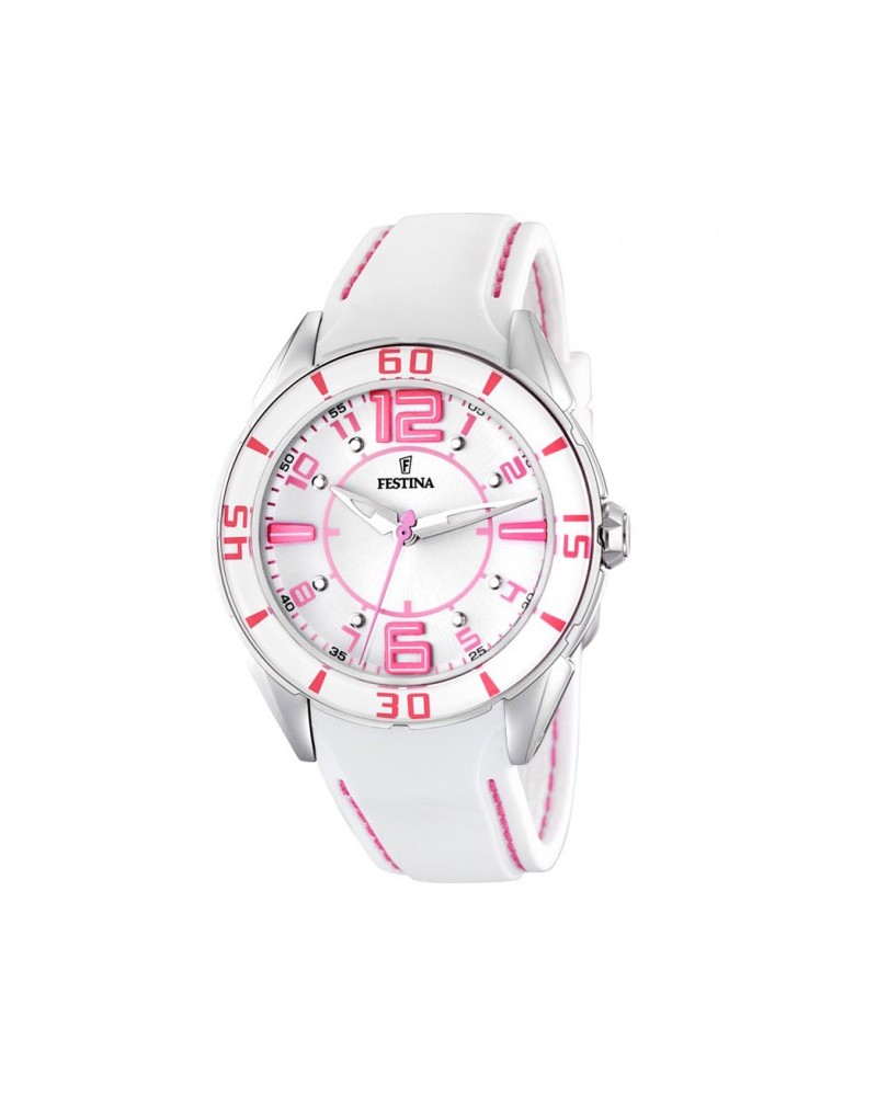 RELOJ FESTINA MUJER BLANCO Y ROSA F16492/3