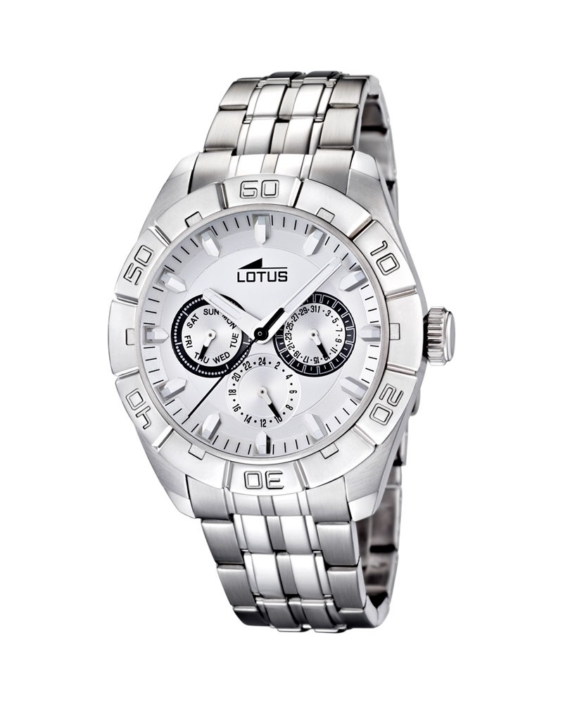 RELOJ LOTUS 3 ESFERAS BLANCO 15814/1