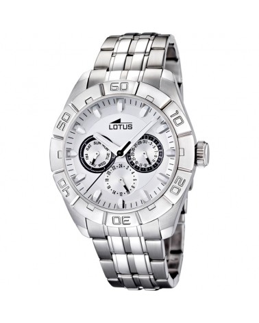 RELOJ LOTUS 3 ESFERAS BLANCO 15814/1