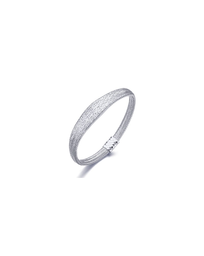PULSERA MALLA DE PLATA LC035RO