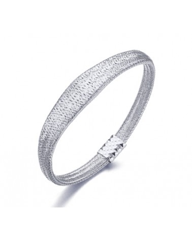 PULSERA MALLA DE PLATA LC035RO