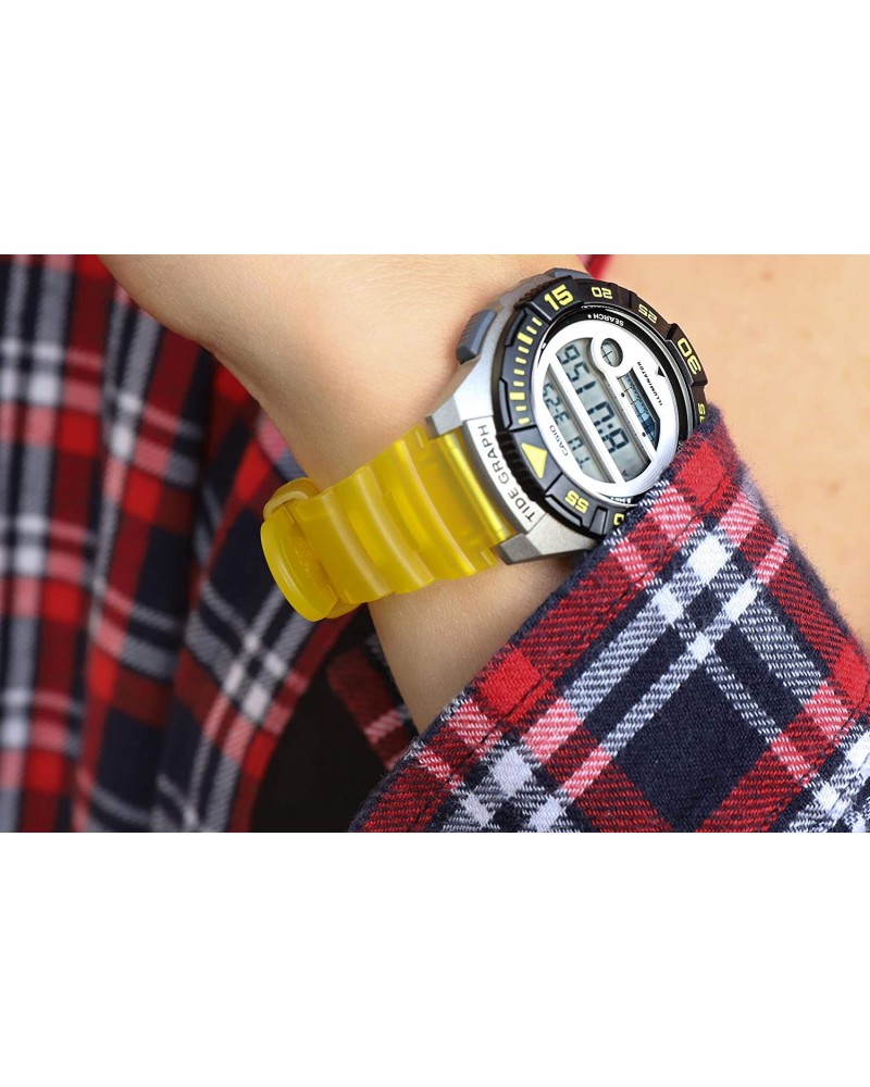 Reloj Casio LWS-1100H-9AVEF de mujer-niño con caja y correa de resina  amarillo Casio Collection
