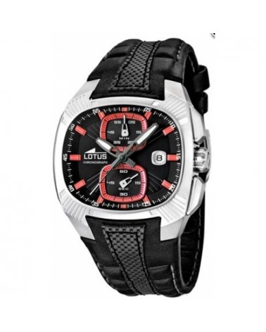 RELOJ LOTUS DOOM NEGRO Y ROJO 15753/4