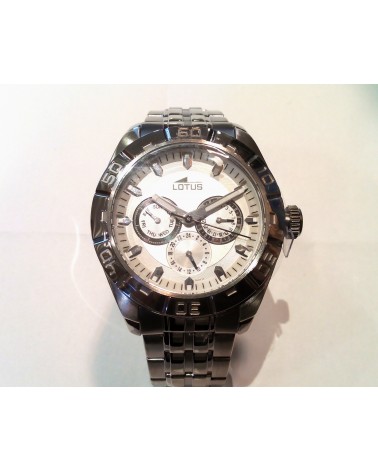 RELOJ LOTUS 3 ESFERAS BLANCO 15814/1