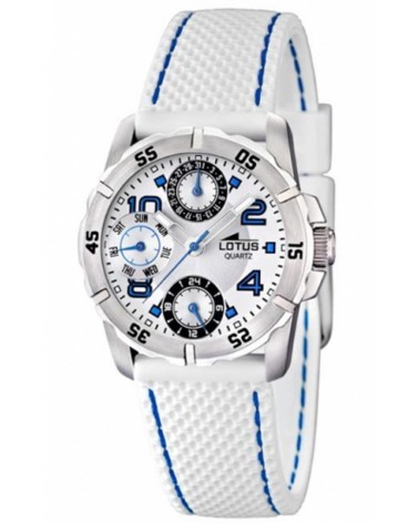 RELOJ LOTUS PEQUEÑO CORREA BLANCA 15705/1