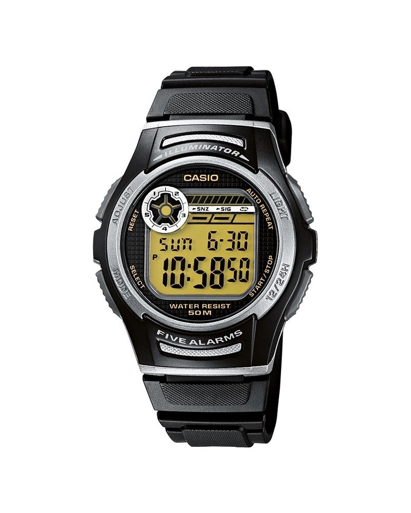 RELOJ CASIO MEDIANO NEGRO DIGITAL AW-82.2A