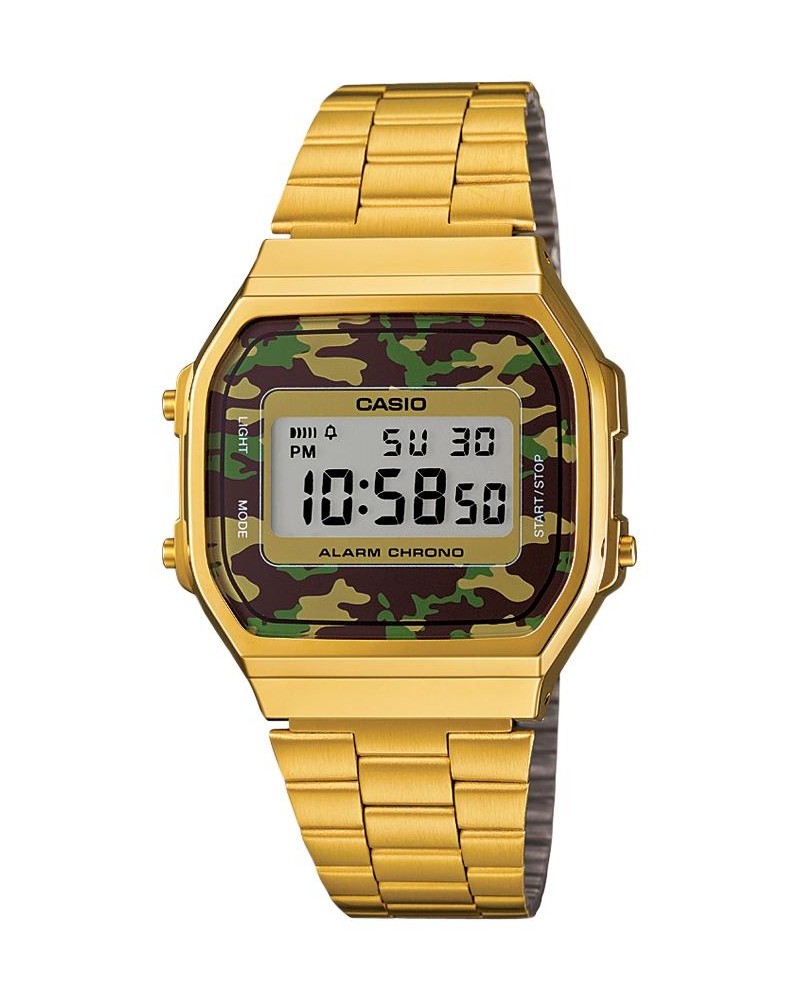 RELOJ CASIO DORADO RETRO MILITAR A-168WEG