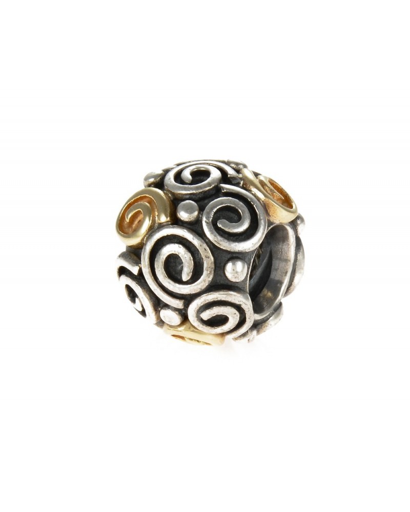 ABALORIO PANDORA ESPIRAL ORO GOLD SWIRL 790414