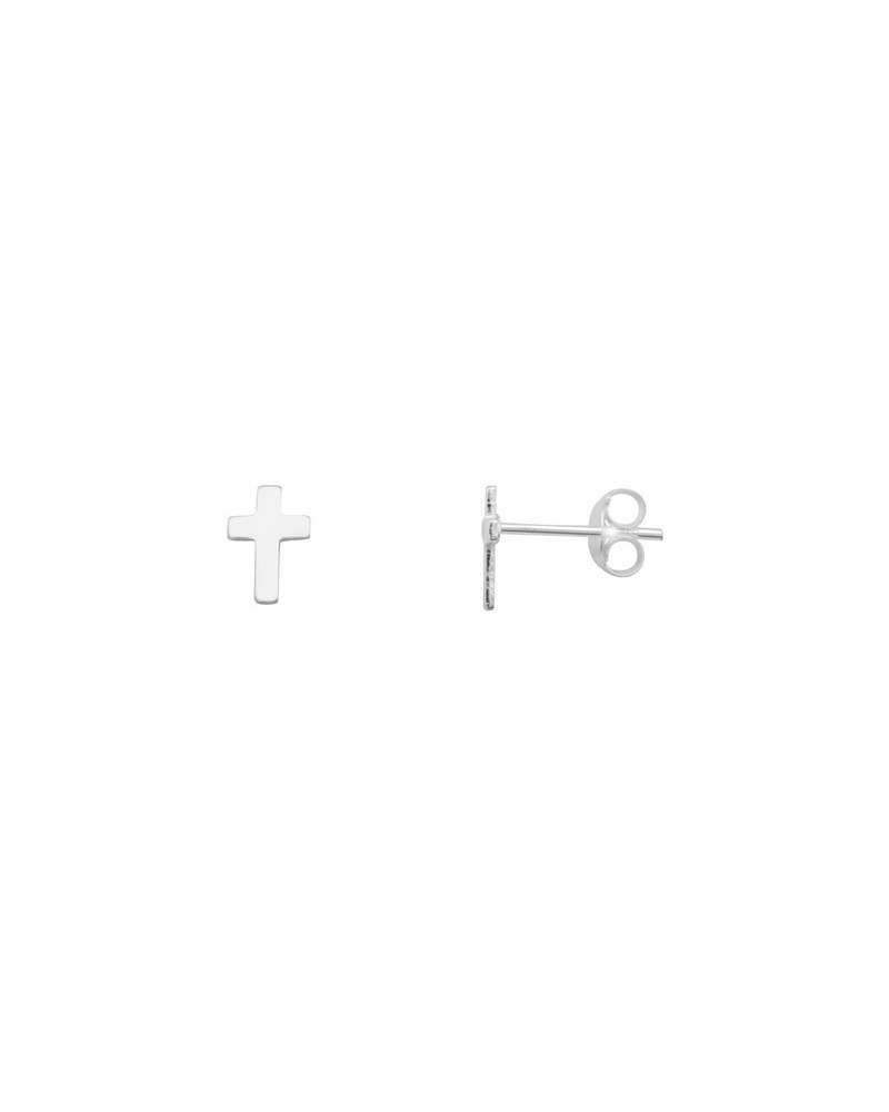 PENDIENTES PLATA CRUZ PEQUEÑA