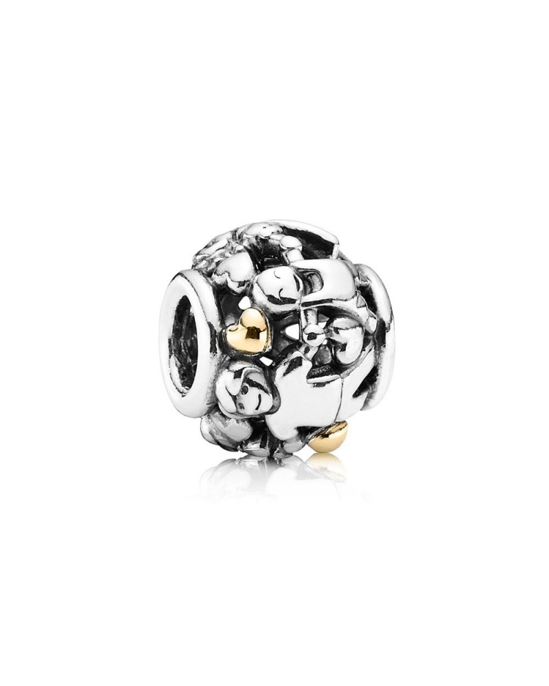 Abalorio Pandora Familia Oro Family con símbolo de unión 791040