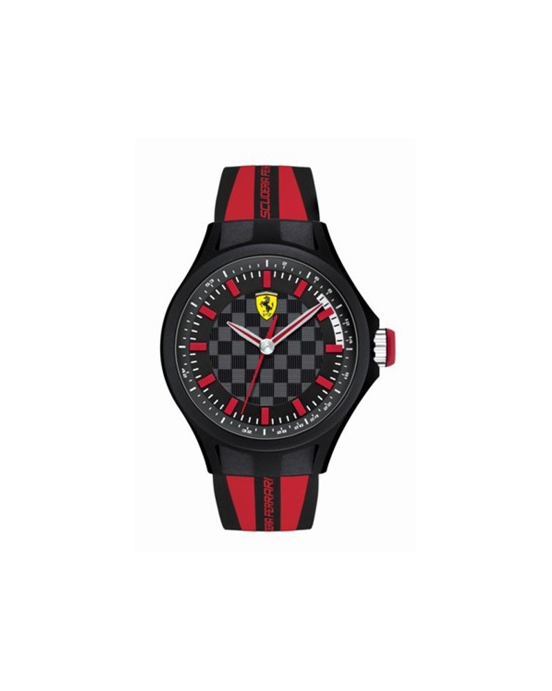 RELOJ FERRARI PEQUEÑO ROJO Y NEGRO
