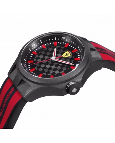 RELOJ FERRARI PEQUEÑO ROJO Y NEGRO