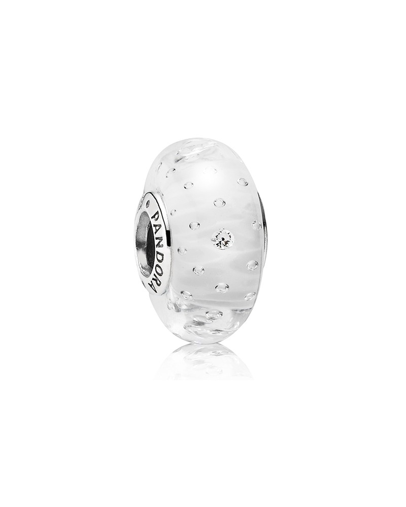 ABALORIO CHARM PANDORA MURANO CRISTAL BLANCO 791617CZ