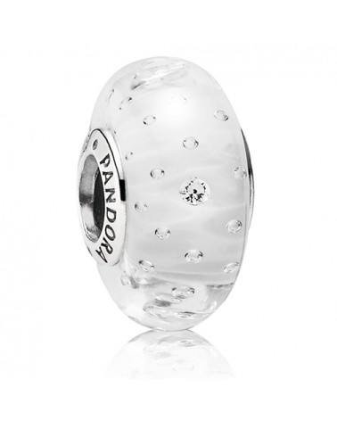 ABALORIO CHARM PANDORA MURANO CRISTAL BLANCO 791617CZ