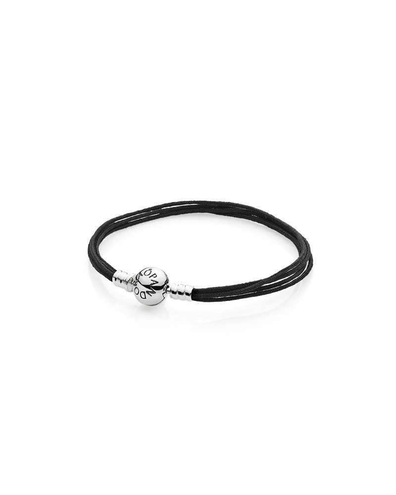 PULSERA PANDORA ALGODON NEGRO 590715CBK