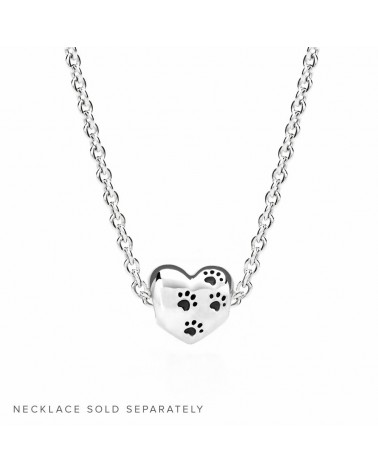 Charm Pandora corazón con huellas de perro 791262