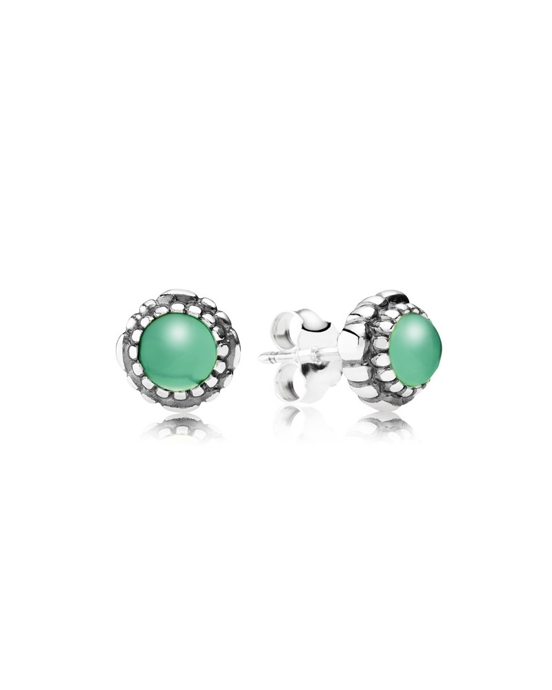 PENDIENTES PANDORA PEQUEÑOS VERDE 290543CH