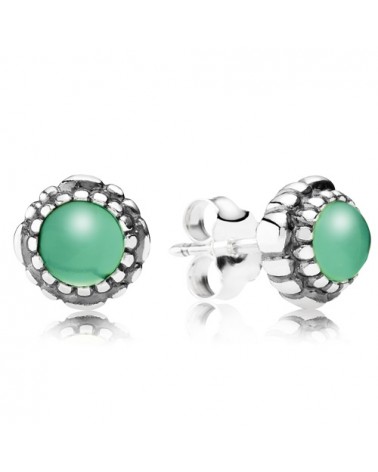 PENDIENTES PANDORA PEQUEÑOS VERDE 290543CH