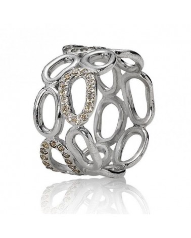 ANILLO PLATA PANDORA CIRCONITAS CHAMPAGNE 190834CZ