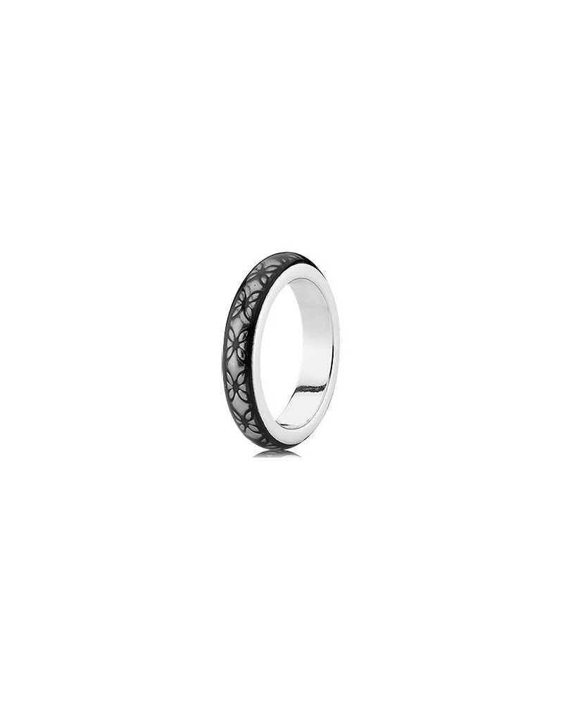 ANILLO PLATA PANDORA NEGRO 190868EN30