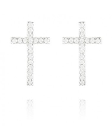 PENDIENTES CRUZ PLATA LUXENTER ET04500