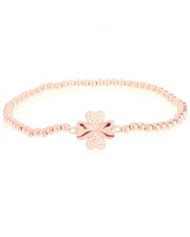 PULSERA LUXENTER TREBOL ROSA BH008R00