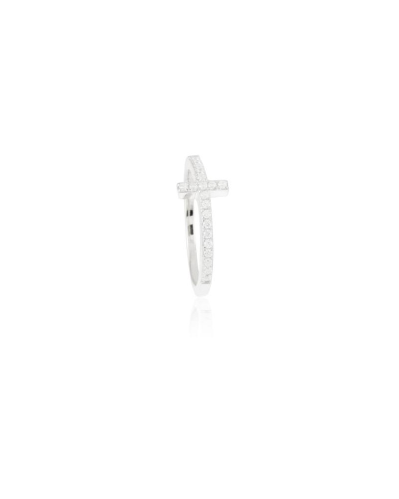 ANILLO PLATA LUXENTER ROSA CIRCONITAS T2016R0014