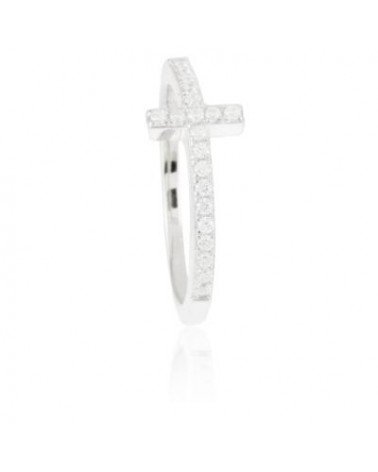 ANILLO PLATA LUXENTER ROSA CIRCONITAS T2016R0014