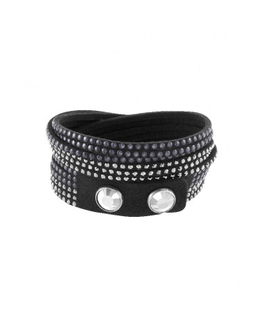 BRAZALETE LOLAANDGRACE NEGRA SWAROVSKI SLAKE 5005152