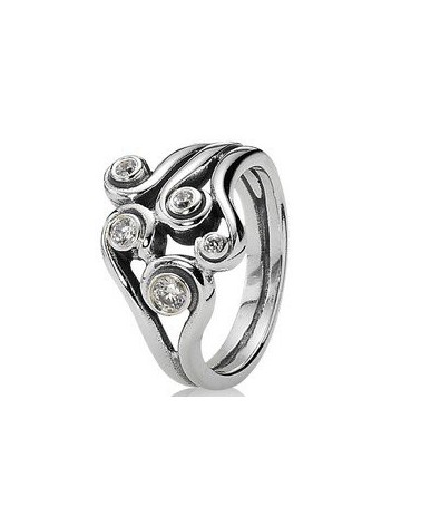 ANILLO PLATA Y CIRCONITAS PANDORA 190388CZ