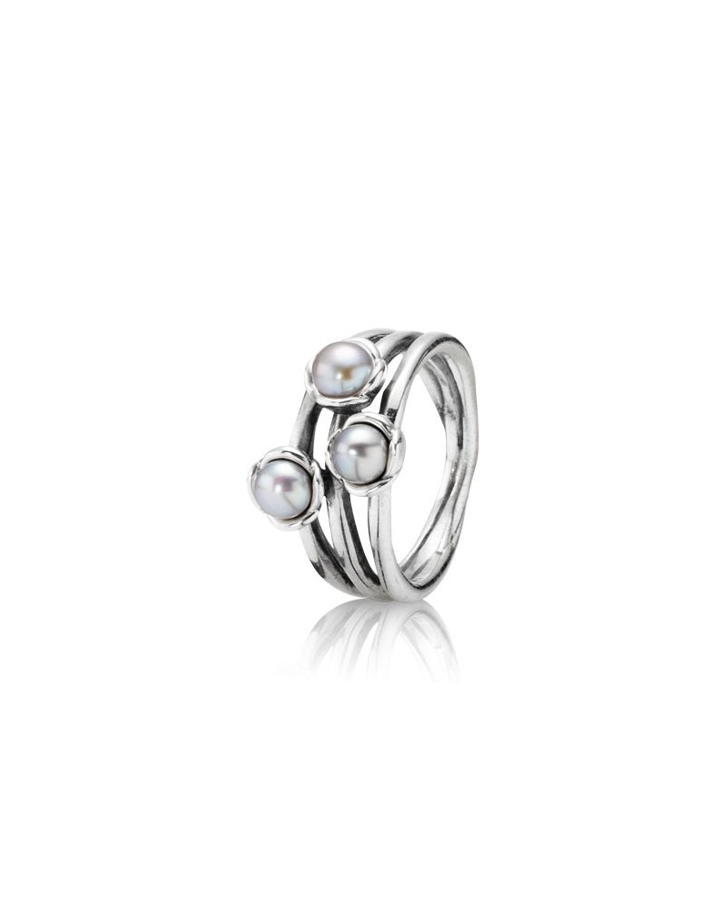 ANILLO PLATA Y PERLAS PANDORA PEARL RING 190606GP