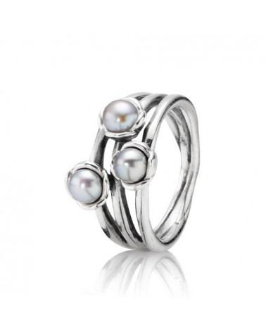 ANILLO PLATA Y PERLAS PANDORA PEARL RING 190606GP