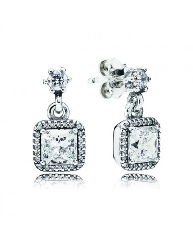 Pendientes colgantes Pandora de plata con circonitas 290593CZ