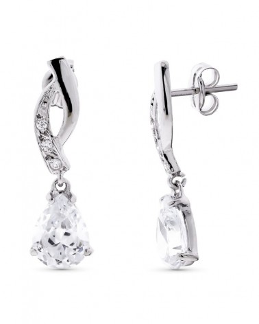 Pendientes de oro 18k con circonitas PM-15865