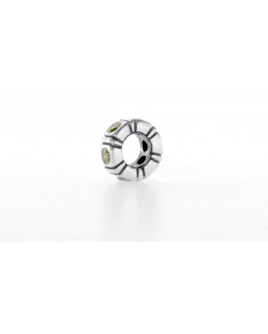 Charm separador Pandora con circonitas verdes 790368GCZ
