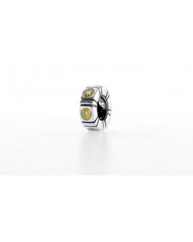 Charm separador Pandora con circonitas verdes 790368GCZ