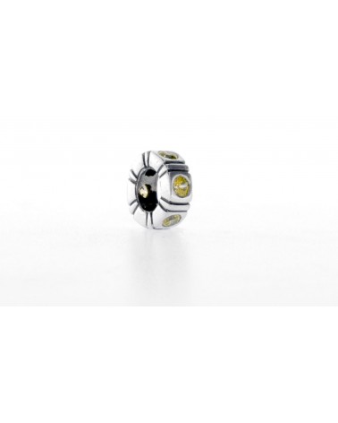Charm separador Pandora con circonitas verdes 790368GCZ