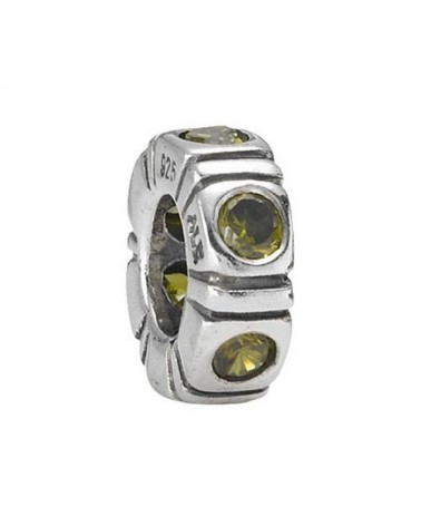 Charm separador Pandora con circonitas verdes 790368GCZ
