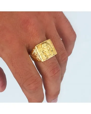 Sello de oro amarillo de 18k PM-P4218